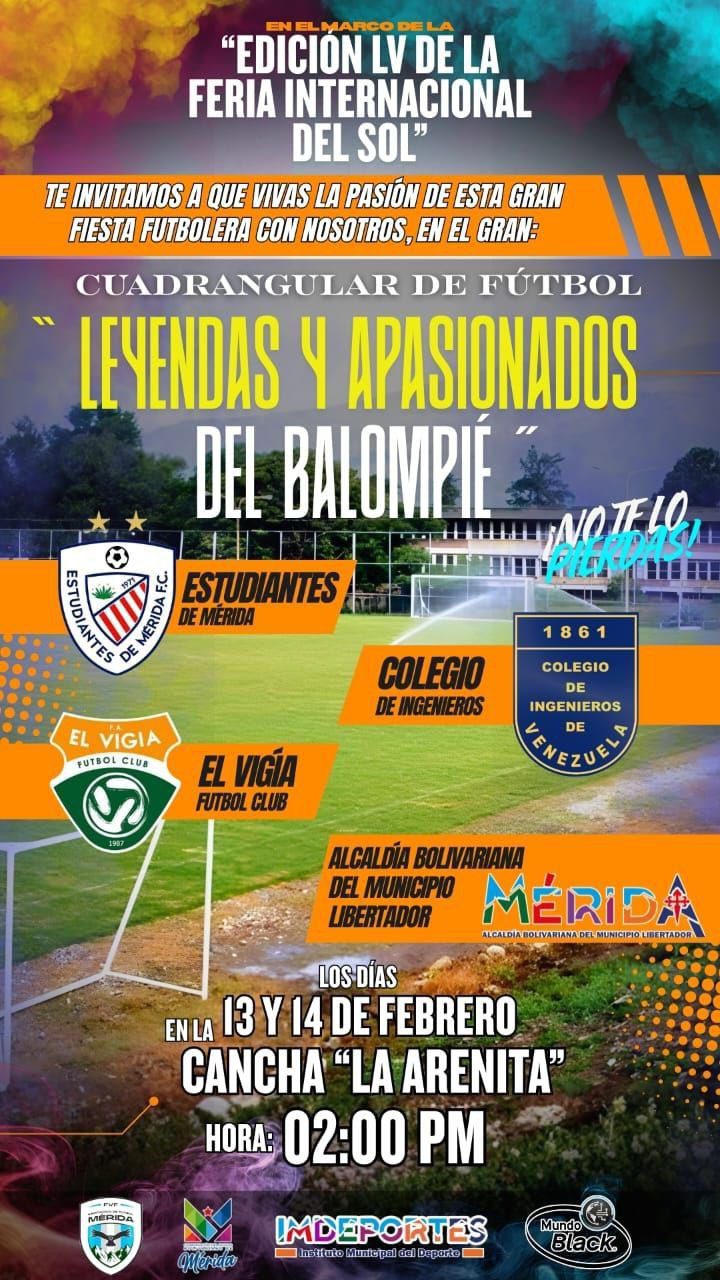 Mérida se viste de entusiasmo con el cuadrangular “Leyendas y apasionados del balompié”