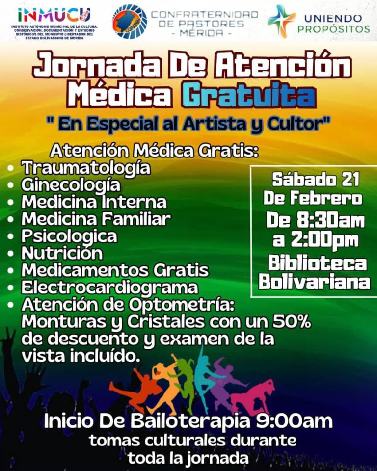 Jornada Médico Integral Gratuita para cultores merideños