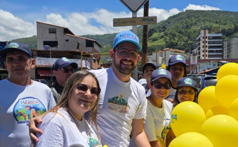 Alcalde Nelson Álvarez protagoniza jornada «Mérida por la vida»