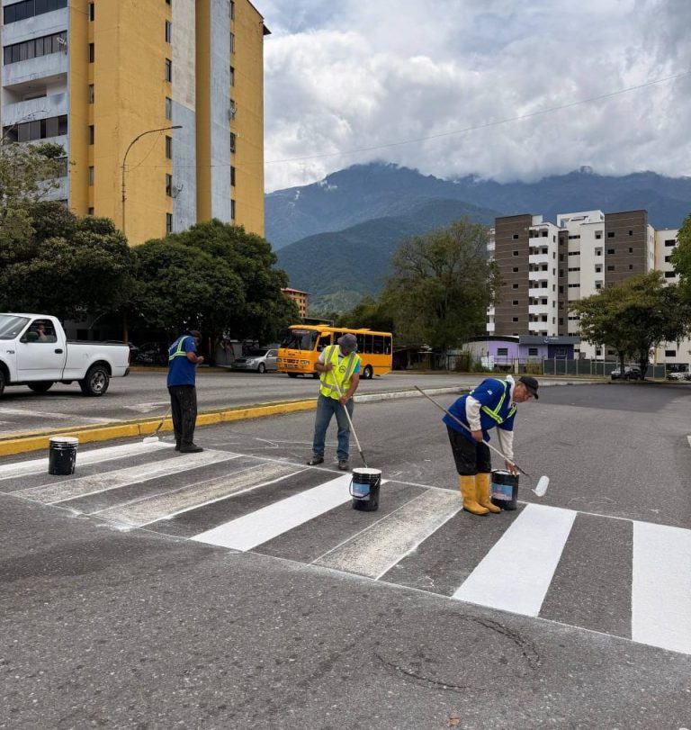 ​Alcalde Nelson Álvarez intensifica plan de demarcación y rehabilitación vial en Mérida