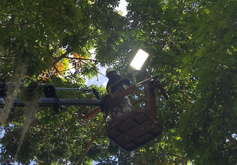 ​Alcaldía y Gobernación de Mérida reemplazan luminarias en Los Curos